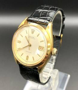 [A]時計(サ60)★[[WH-11374]]★ROLEX(ロレックス)★6249★OYSTER DATE ゴールド★稼働品★