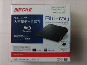 BUFFALO BRXL-PTV6U3-BKB Blu-ray BUFFALO ポータブルブルーレイドライブ 外付けブルーレイドライブ