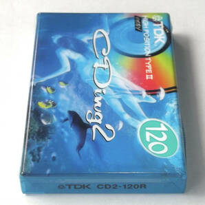 古い カセットテープ TDK CDing2 120分 新品未開封品 CD2-120R ハイポジ HIGH POSITION TYPE IIの画像3