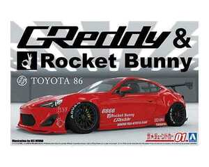 1/24 アオシマ TUNED01 トヨタ 86 GReddy & Rocket Bunny ENKEI