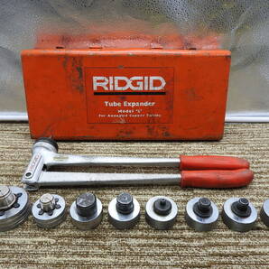 RIDGID リジッド◆チューブエキスパンダーセット Model S ヘッド8点 ケース付き 工具◆中古現状お渡し品「管理№F10009」の画像1