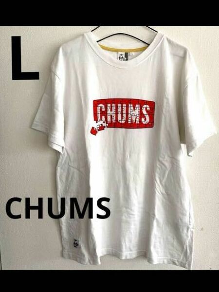 CHUMS パズル柄　半袖Tシャツ　L