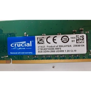 L0419-10 PCメモリ２枚セット Crucial PC4-21300(DDR4-2666) CT8G4DFS8266.M8FE 各8GB 計16GBの画像3