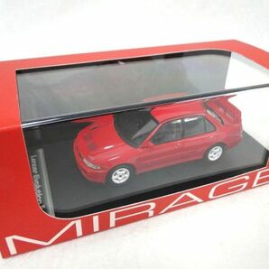 【美品】HPI MIRAGE 1/43 ミニカー 三菱/Mitsubishi ランサー エボリューション Ⅱ MITSUBISHI LANCER Evolution II Monaco Red 8559/60の画像1