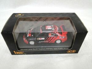 【美品】ixo/KB 1/43 Mitsubishi Lancer Evolution IX/ランサーエボリューション9 F.Nutahara 2006ラリージャパン PC WRC Winner KBI001/60