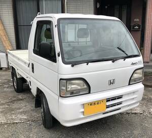 ★乗って帰れます、車検長い残１年8ヵ月★４WD★軽トラック★ホンダ　アクティ★エアコン故障★128639ｋｍ★車検終了日は令和7年11月9日