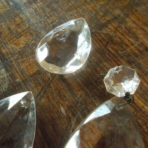 アンティーク シャンデリア ガラスのパーツ キラキラガラス ドロップ型 インテリア/ディスプレイ 材料の画像3