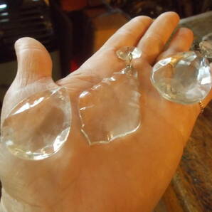 アンティーク シャンデリア ガラスのパーツ キラキラガラス ドロップ型 インテリア/ディスプレイ 材料の画像6