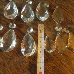 アンティーク シャンデリア ガラスのパーツ キラキラガラス ドロップ型 インテリア/ディスプレイ 材料の画像7