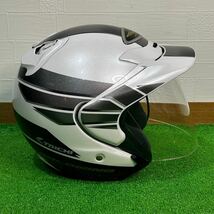 SHOEI ショウエイ フルフェイスヘルメット J-FORCE2 Mサイズ ホワイト バイク 二輪 スクーター SAFETY HELMET 箱付き 現状品(E412)_画像5