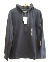 ① UNIQLO ユニクロ エアリズム UVカット フルジップパーカー 長袖 XLサイズ ブラック 未使用 fkdyu a201h0420_画像1