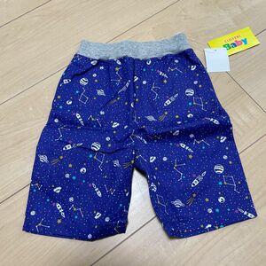 【未使用品／タグ付き】ハーフパンツ　半パン　90サイズ　宇宙柄　 子供服 ショートパンツ キッズ