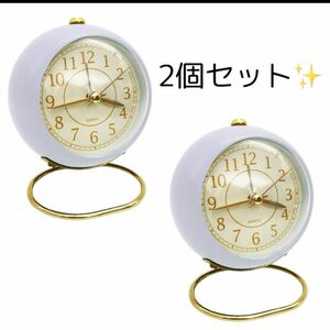 アンティーク 置き時計 静音 ナイトライト アナログ 時計 ライト レトロ インテリア 雑貨 北欧 韓国 韓流 コンパクト 