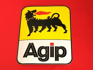 Agip ステッカー ② アジップ motor oils オイル