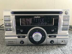 □□2404-93 美品！Clarion クラリオン DUB385MP CDデッキ ステレオ MP3 USB フロント AUX 2Dサイズ 動作確認済み 良品！