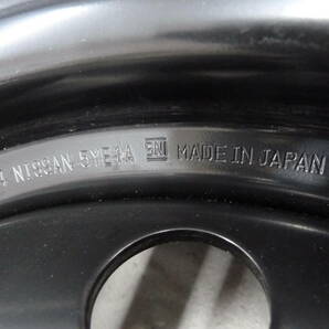 ●●2404-113LL 日産 E26 キャラバン NV350 純正スチール 鉄ホイール キャップ付 5.5J 15in +45 PCD139.7 4本セット 新車外し 美品！の画像8