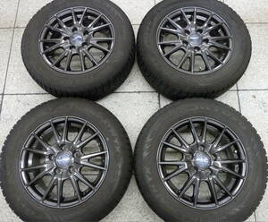 ●●2404-103LL weds VELVA SPORT 6J +43 PCD114.3 トランパス TX 195/65R15 4本set ノア ヴォクシー アイシス ルミオン セレナ等