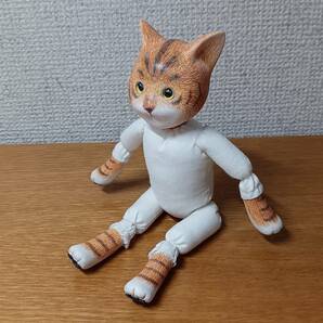 ちびにぶ86号 茶トラ猫 ハンドメイド 創作人形 着せ替え 手作り人形の画像7