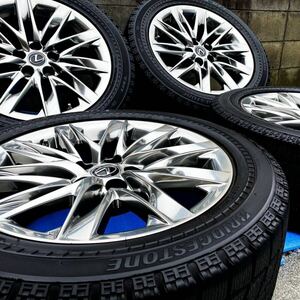 【屋内保管 美品】レクサス LEXUS LS500 純正ホイール タイヤ4本セット BRIDGESTONE ブリザックランフラット 245/50R19 8J+25