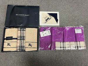 [ не использовался хранение товар ]Burberry Burberry BURBERRY суммировать полотенце для лица woshu полотенце носовой платок шарф предметы домашнего обихода полотенце 