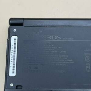 【通電動作確認済み】 Nintend 任天堂 new ニンテンドー 3DS 本体 KTR-001 ブラック 充電器 モンスターハンターカセット 付 の画像6