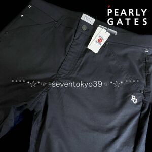 新入荷 本物 新品 40791166 PEARLY GATESパーリーゲイツ/6(サイズLL)超人気 ストレッチツイルパンツ フライングラビットモチーフ 日本製