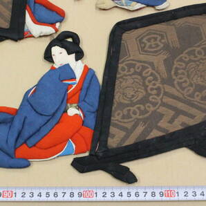 【文明館】押絵雛 まとめて 明治時代 雛人形 雛飾り 日本人形 カ70の画像5