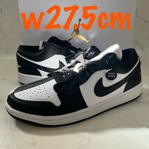 ★送料無料★【新品 タグ箱付】w27.5cm Nike Air Jordan 1 Low Homage ナイキ ウィメンズ エアジョーダン1 ロー オマージュ 2トーン 白 黒_画像1