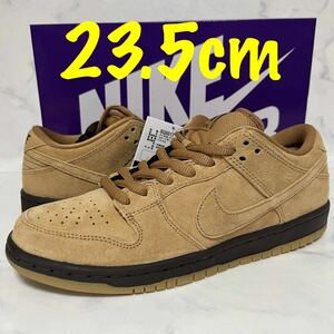 ★送料無料★【新品 完売モデル】23.5cm Nike SB Dunk Low Pro Wheatナイキ SB ダンク ロー プロ ウィート スウェード ブラウン flax 