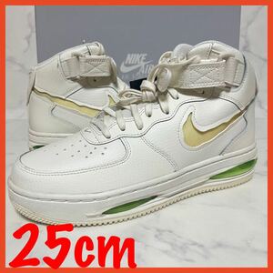 ★送料無料★【新品】25cm Nike Air Force 1 Mid Evo Sail ナイキ エアフォース1 ミッド エヴォ セイル ライムブラスト ココナッツミルク