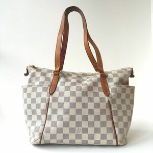 ◆ ルイ ヴィトン LOUIS VUITTON ダミエ アズール トータリー PM N51261 トートバッグ ホワイト レディース メンズ かばん