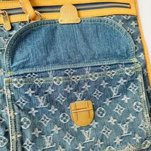 ◆ ルイ ヴィトン LOUIS VUITTON モノグラム デニム フラット ショッパー トートバッグ M95018 ハンドバッグ ブルー レディース メンズ_画像4