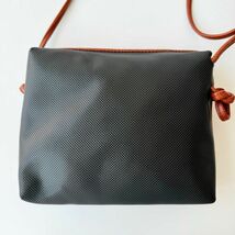 ◆ ボッテガ ヴェネタ BOTTEGA VENETA マルコポーロ ショルダーバッグ ポシェット ブラック PVC レザー レディース メンズ 斜め掛け かばん_画像2