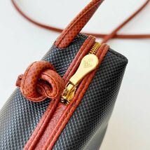 ◆ ボッテガ ヴェネタ BOTTEGA VENETA マルコポーロ ショルダーバッグ ポシェット ブラック PVC レザー レディース メンズ 斜め掛け かばん_画像6