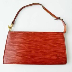 ◆ ルイ ヴィトン LOUIS VUITTON エピ ポシェット アクセソワール ポーチ M52943 ハンドバッグ ケニアブラウン レディース