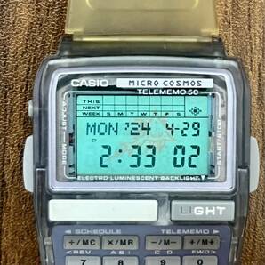 ビンテージ★CASIO カシオ DATABANK データバンク DBC-63 希少 microcosmos ミクロコスモス スケルトン 電池交換済【動作確認済】 の画像7