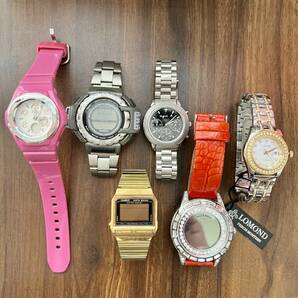 ★Baby G◆PRO TREK◆CASIO DATA BANK◆agis b（アニエス・ベー）◆ROMAGO◆LOMOND/クオーツ/腕時計 6個【ジャンク品】 の画像1