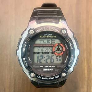 ★CASIO wave ceptor WV-M200★CITIZEN Thunder Bird FT72 シチズン サンダーバード RADIO CONTROLLED 電波腕時計 【稼働品】 の画像2