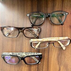 ★UNITED ARROWS KANEKO OPTICAL Celluloid★ Zoff ZA221005 49A1 ★Zoff fーTi-p T-Plastic ZO83006L C-1★BONOX-bo PW014DWT （中古品）