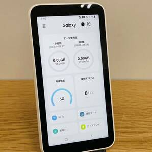 SAMSUNG Galaxy 5G  Mobile  Wi-Fi ホワイト  SCR01 モバイルルーター  i17995  コンパクト発送の画像4