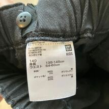 UNIQLO ユニクロ購入 GIRLSキッズショートパンツ ブラック黒 140サイズ 中古 春夏服 _画像4