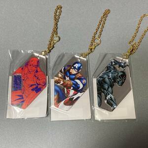 MARVEL Disney キーホルダー 3個 アベンジャーズ アクリル Avengers CAPTAIN AMERICA KEY CHAINS.MADE IN JAPAN