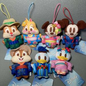 Disney &Friends YUKATA KIMONO ver.ミッキー＆フレンズ ちびーず 大集合 カラフル浴衣マスコット 全7種 ミッキーマウス ミニーマウス