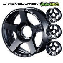 Motor Farm モーターファーム J-REVOLUTION (ジェイ レボリューション) 16x5.5J 5H/139.7 -25 ガンメタリック 【５本セット】_画像1