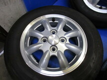 ダイハツ 純正 13インチアルミホイール + BS　155/70R13　165/65R13互換 ノーマルタイヤ 4本ミラジーノ 　アトレー　ミライース_画像5