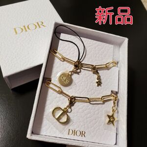 新品 Dior ディオール チャームストラップ キーホルダー 