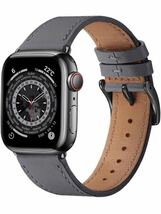 604t1602☆ コンパチブル Apple Watch バンド アップルウォッチ バンド 本革製 レザー おしゃれバンド iWatch Ultra2/Ultra Series _画像6