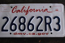 【クリックポスト 送料無料】* カリフォルニア ナンバープレート 2013年以降 ライセンスプレート カープレート CALIFORNIA 「26862R3」 334_画像2