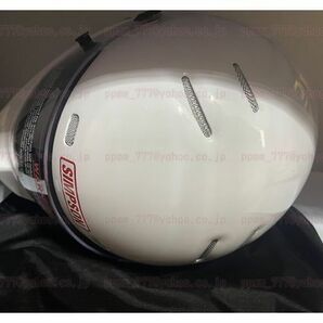1新品軽量★日本未発売風RXバンディット9シンプガラス繊維ソン仕様ATV-1フルフェイスCRG12ヘルメット☆♪ホワイト白サイズXXLの画像9