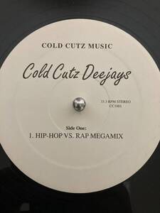 ColdCutz Deejays / HIPHOP VS RAP MEGAMIX　12inch レコード　クボタタケシplay b